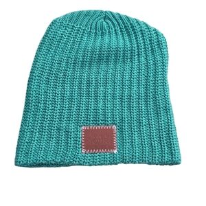 Love Your Melon Teal Knit Beanie Hat Unisex